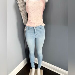 Hollister Light Blue curvy High-Rise Jean legging- Women's